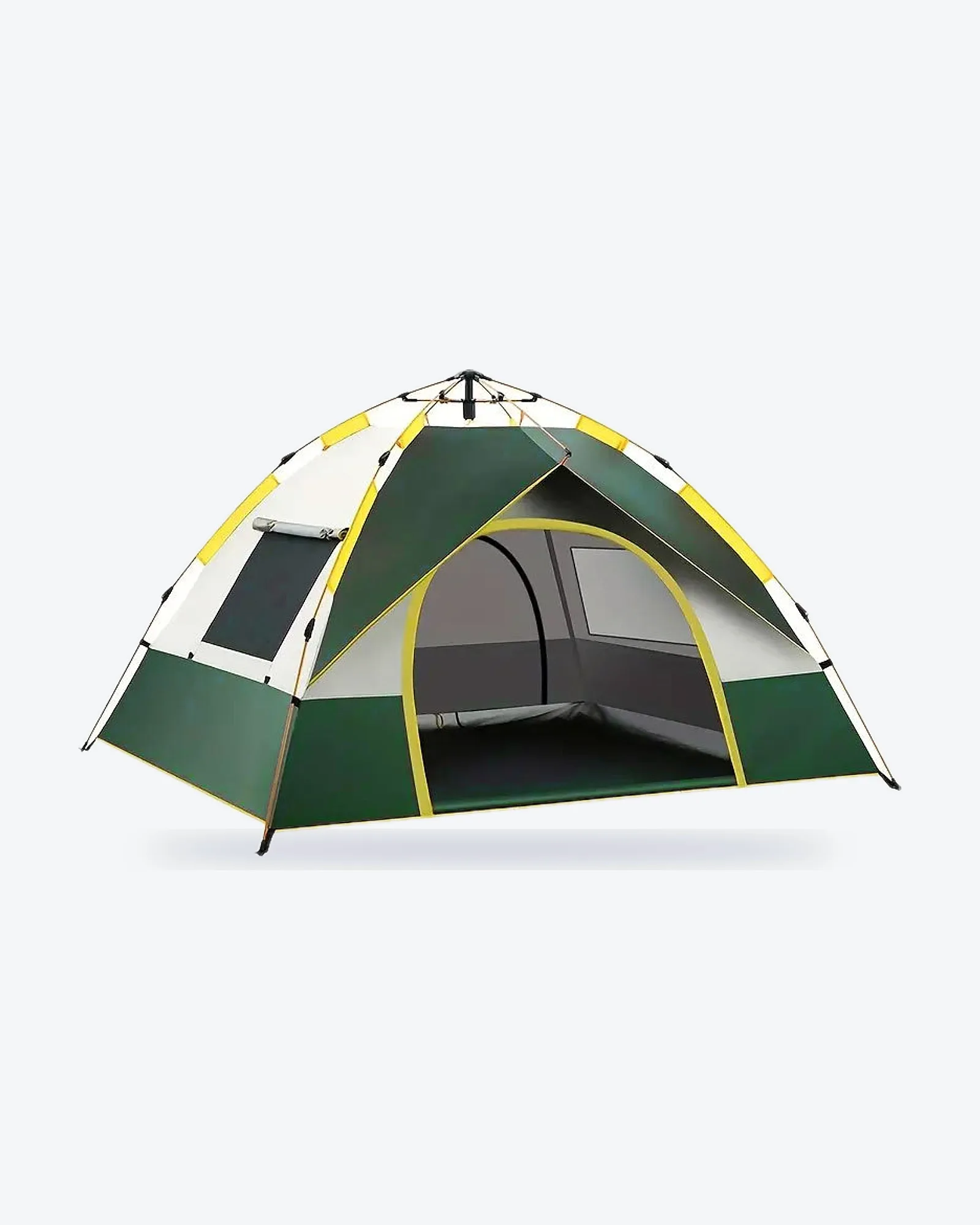 Telt for camping, 3–4 personer, automatisk oppsett