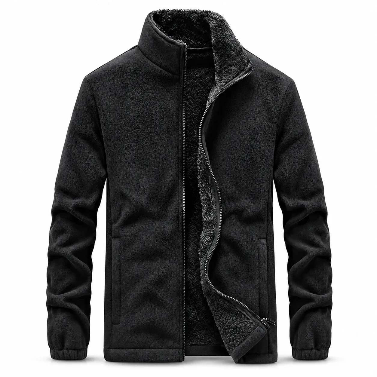 Polar Fleece Warm Sweatshirt Jacket – fleecejakke for herre